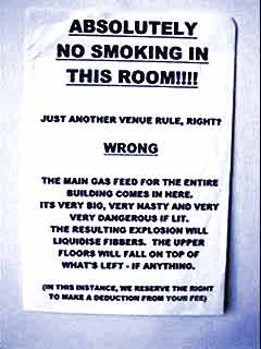 No Smoking Notice